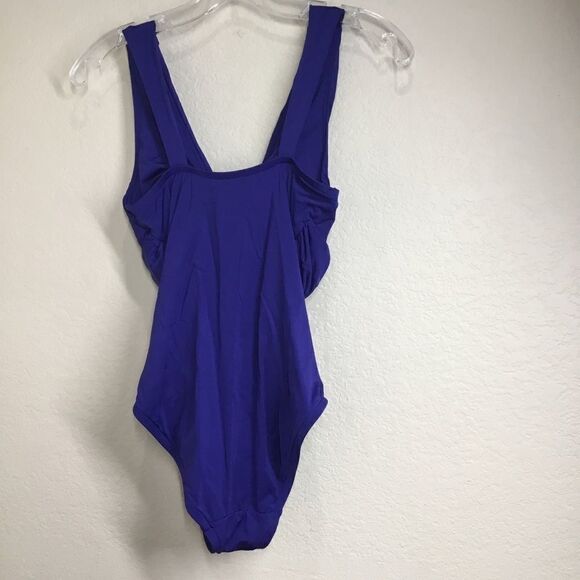 Badgley Mischka Drape Sash Maillot Bathingsuit D9 - Picture 4 of 7